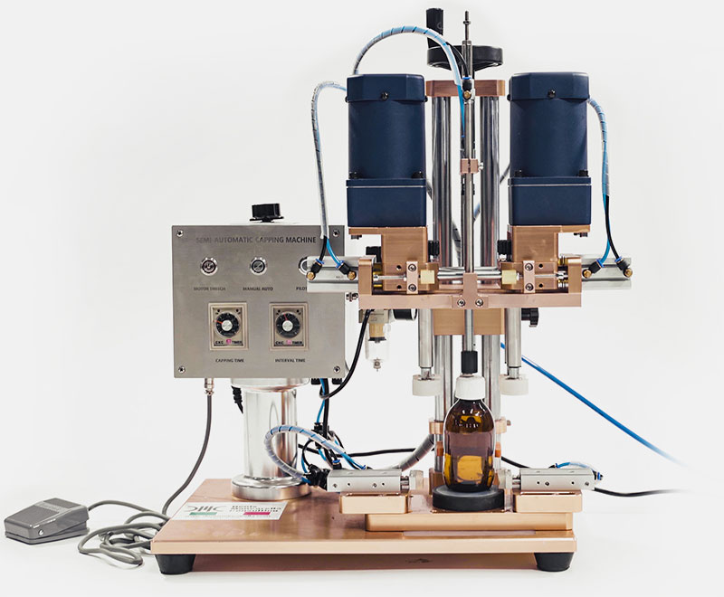 Tappatrici Semiautomatiche universali per qualsiasi tipo di bottiglia