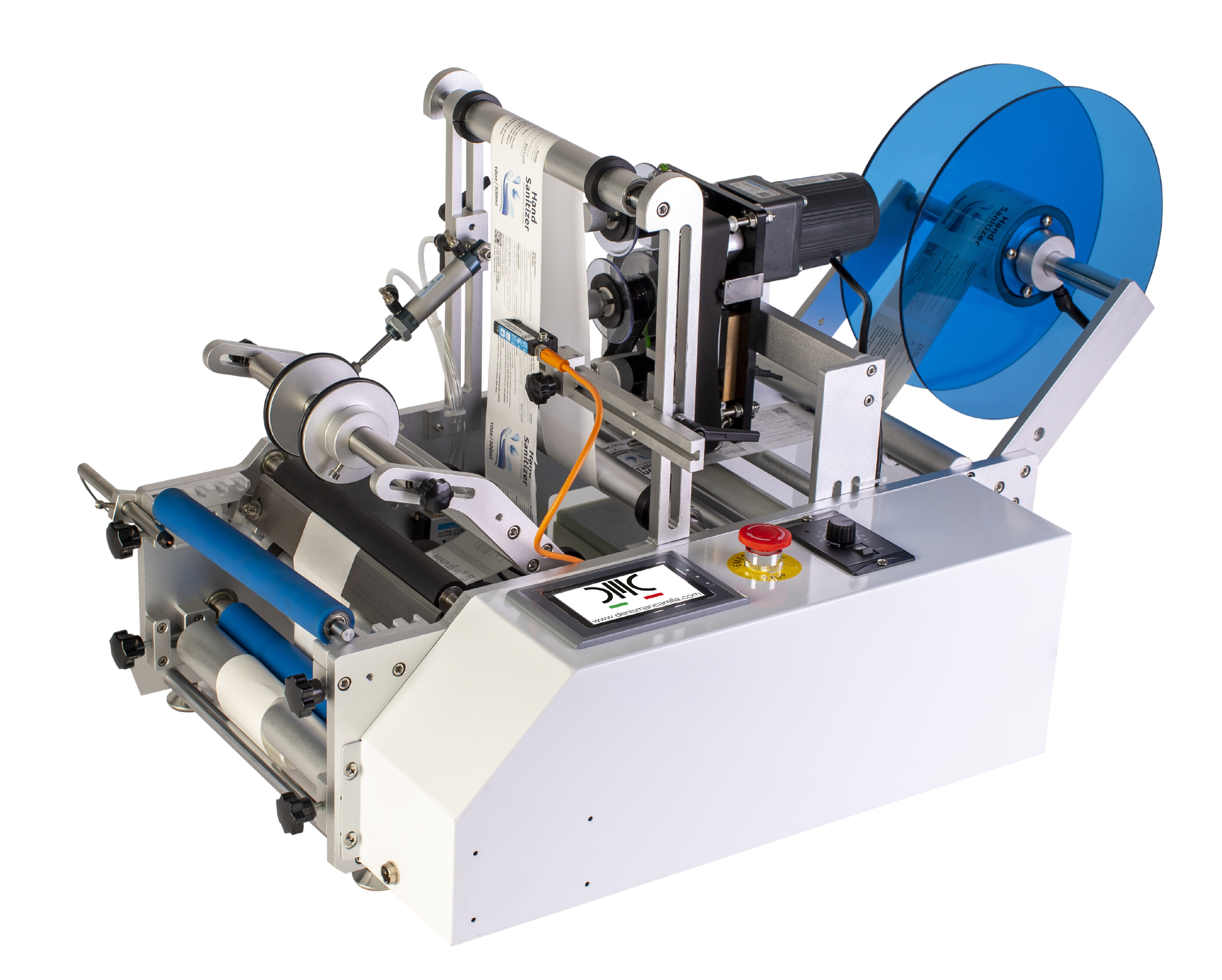 Semi-automatic labeling machine